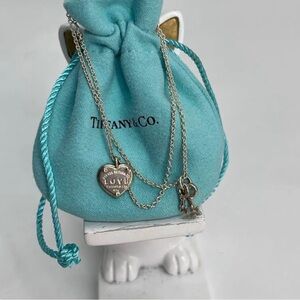 Tiffany & Co. Silver Heart Pendant Necklace